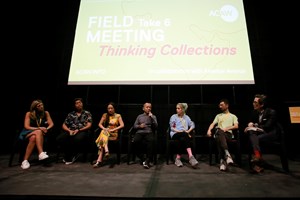Discussion: Rebecca Taylor, Hasanul Isyraf Idris, Bingyi, Haiyang Wang, Rana Dehghan, Sam Samiee, Craig Yee. Evening Notes: Day 2. FIELD MEETING Take 6: Thinking Collections (26 January 2019), in collaboration with Alserkal Avenue, Dubai. Courtesy of Asia Contemporary Art Week (ACAW).